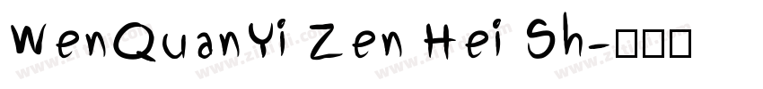 WenQuanYi Zen Hei Sh字体转换